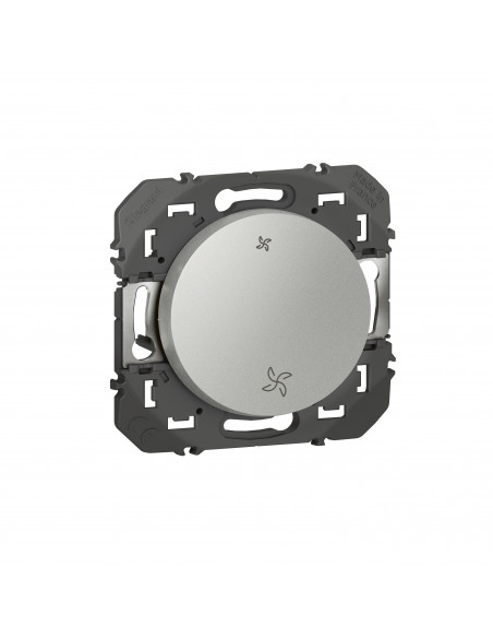 Poussoir commande VMC Dooxie finition alu LEGRAND 600106