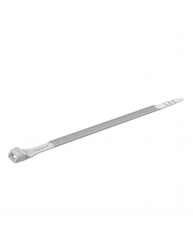 100 Colliers Colson gris RAL7035 à denture extérieure largeur 9mm longueur 185mm LEGRAND 031870