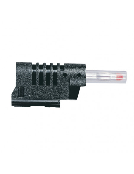 Fiche banane Ø4mm 16A 33V ou 70V avec embout isolant et fourreau rétractable noir LEGRAND 050026