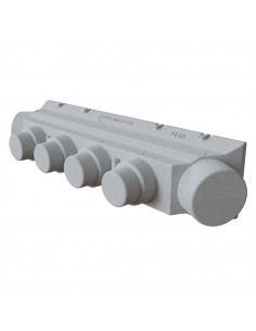 Plenum universel prêt-à-poser soufflage/reprise 4 sorties Ø 200-160 + 2 sorties Ø 250 mm. BAILLINDUSTRIE PL6S