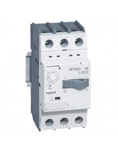 Disjoncteur moteur magnétothermique MPX³32S réglage thermique 4A à 6A pouvoir de coupure 100kA en 415V LEGRAND 417308