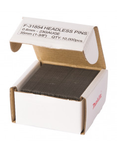 10000 Clous Finettes 23 Ga 35 mm pour cloueurs pneumatiques et à batterie  MAKITA F-31854 2