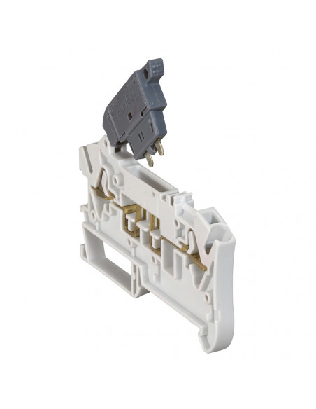 Bloc Ressort pour cartouche fusible 5X20 1 Jonction 2,5 Gris LEGRAND 037281
