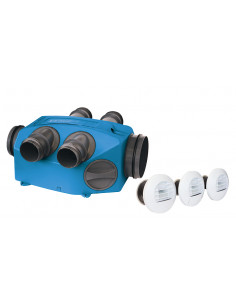 Groupe VMC simple flux hygroréglable kit infinity BC,T3 T7, pile NATHER 990587