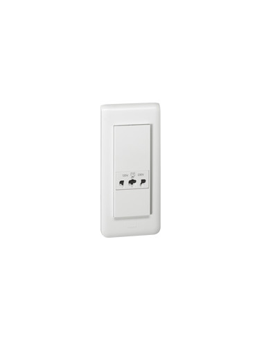 Prise pour rasoir IP24 IK04 Mosaic 5 modules blanc LEGRAND 077586