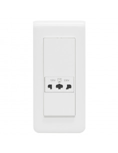 Prise pour rasoir IP24 IK04 Mosaic 5 modules blanc LEGRAND 077586