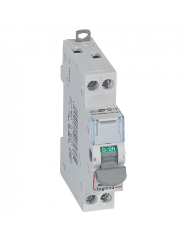 Interrupteur-sectionneur DX³-IS à voyant 2 Pôles 400V 20A 1 module LEGRAND 406436