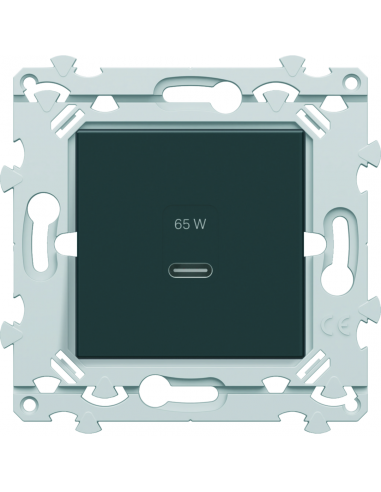 Chargeur USB-C 65W anthracite HAGER WE115A