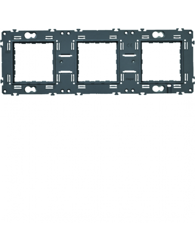Support gallery triple horizontal et vertical entraxe 71 HAGER WXA465