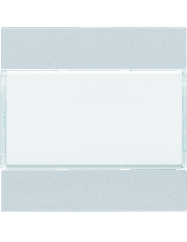 Enjoliveur 2 boutons poussoirs KNX gallery titane HAGER WXE302T