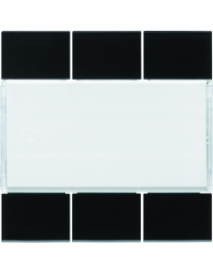 Enjoliveur 6 boutons poussoirs KNX gallery night HAGER WXE306N