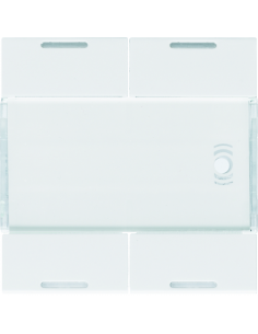Enjoliveur 4 boutons poussoirs KNX gallery LED pure HAGER WXE314B
