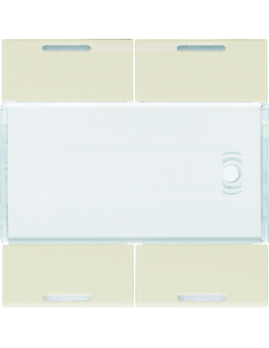 Enjoliveur 4 boutons poussoirs KNX gallery LED dune HAGER WXE314D