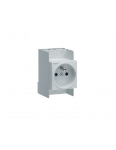 Prise Modulaire 2P+T sans vis HAGER SNS216 2