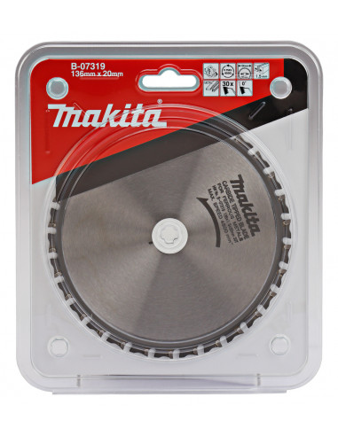 Lame scie circulaire spécialisée t.c.t. 136x20mm 30 Dents Métal MAKITA B-07319