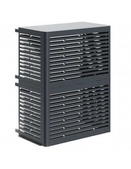 CACHE UE ECLIPSE POUR UE DE PAC SPLIT R410 TAILLE 11 KW ET + GRIS ANTHRACITE THERMOR 074955