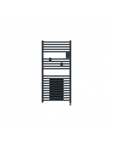 RADIATEUR SÈCHE-SERVIETTES CONNECTÉ RIVA 5 AVEC SOUFFLERIE 1500W GRIS ARDOISE THERMOR 471636