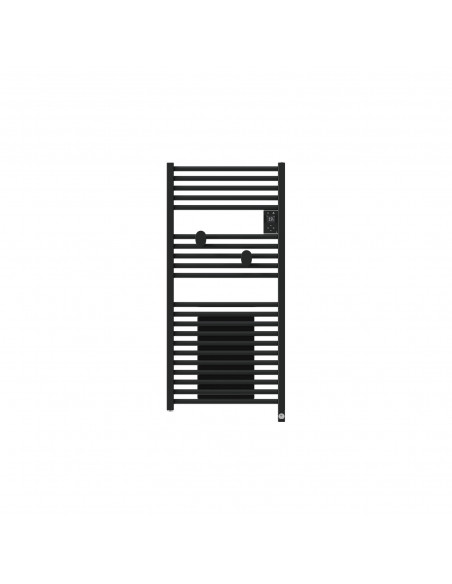 RADIATEUR SÈCHE-SERVIETTES CONNECTÉ RIVA 5 AVEC SOUFFLERIE 1500W NOIR CARBONE THERMOR 471637