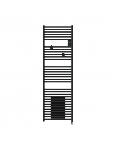 RADIATEUR SÈCHE-SERVIETTES CONNECTÉ RIVA 5 AVEC SOUFFLERIE 1750W NOIR CARBONE THERMOR 471640