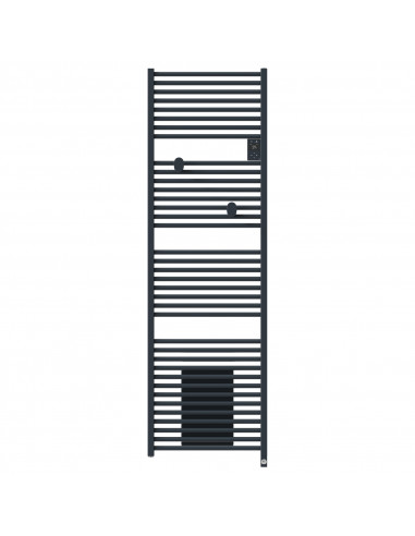 RADIATEUR SÈCHE-SERVIETTES CONNECTÉ RIVA 5 AVEC SOUFFLERIE 2000W GRIS ARDOISE THERMOR 471642