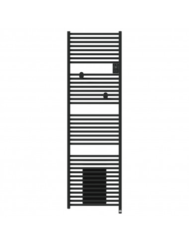 RADIATEUR SÈCHE-SERVIETTES CONNECTÉ RIVA 5 AVEC SOUFFLERIE 2000W NOIR CARBONE THERMOR 471643