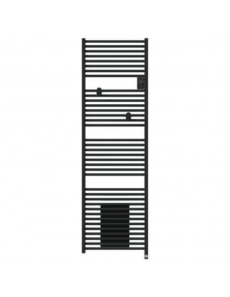 RADIATEUR SÈCHE-SERVIETTES CONNECTÉ RIVA 5 AVEC SOUFFLERIE 2000W NOIR CARBONE THERMOR 471643