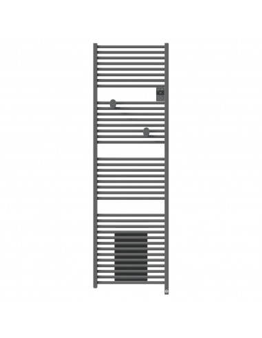 RADIATEUR SÈCHE-SERVIETTES CONNECTÉ RIVA 5 AVEC SOUFFLERIE 2000W GRIS MENHIR THERMOR 471644