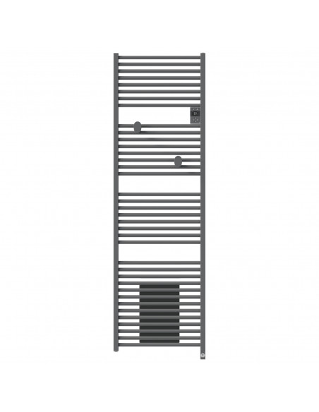RADIATEUR SÈCHE-SERVIETTES CONNECTÉ RIVA 5 AVEC SOUFFLERIE 2000W GRIS MENHIR THERMOR 471644