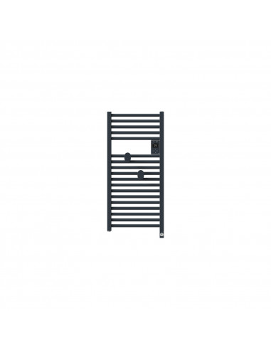 RADIATEUR SÈCHE-SERVIETTES CONNECTÉ RIVA 5 ETROIT 300W GRIS ARDOISE THERMOR 471647