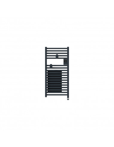 RADIATEUR SÈCHE-SERVIETTES CONNECTÉ RIVA 5 ETROIT AVEC SOUFFLERIE 1300W ARDOISE THERMOR 471653
