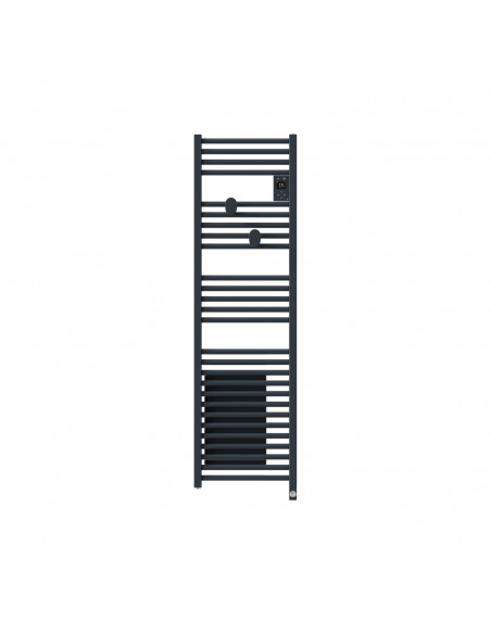 RADIATEUR SÈCHE-SERVIETTES CONNECTÉ RIVA 5 ETROIT AVEC SOUFFLERIE 1500W ARDOISE THERMOR 471654