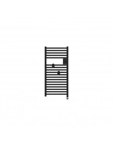 RADIATEUR SÈCHE-SERVIETTES CONNECTÉ RIVA 5 ETROIT 300W NOIR CARBONE THERMOR 471655