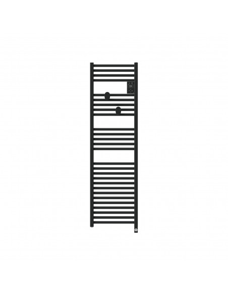 RADIATEUR SÈCHE-SERVIETTES CONNECTÉ RIVA 5 ETROIT 500W NOIR CARBONE THERMOR 471656