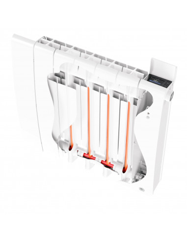 RADIATEUR CHALEUR DOUCE CONNECTÉ BILBAO 4 HORIZONTAL 750W BLANC BRILLANT THERMOR 493822