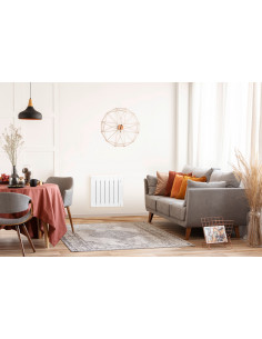 RADIATEUR CHALEUR DOUCE CONNECTÉ BILBAO 4 HORIZONTAL 1250W BLANC BRILLANT THERMOR 493824 2