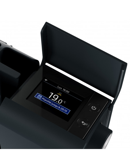 RADIATEUR CHALEUR DOUCE CONNECTÉ BILBAO 4 HORIZONTAL 1000W GRIS ARDOISE THERMOR 493828