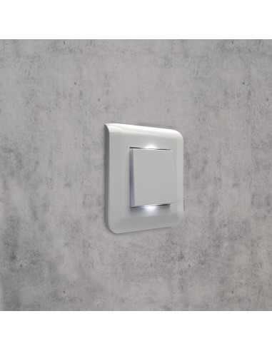 Va-et-vient 10AX 250V Mosaic Easy-Led 2 modules blanc LEGRAND 077011L