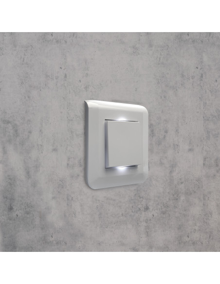 Va-et-vient 10AX 250V Mosaic Easy-Led 2 modules blanc LEGRAND 077011L