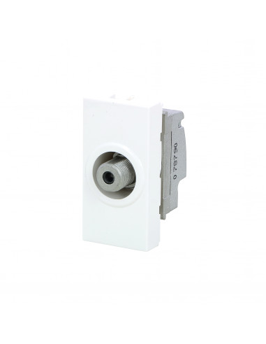 Prise télévision type F Mosaic 1 module blanc LEGRAND 078790