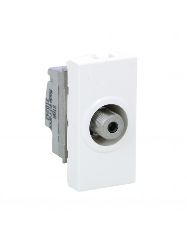 Prise télévision type F Mosaic 1 module blanc LEGRAND 078790