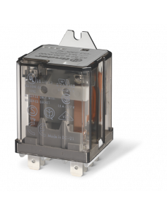 Relais de puissance 2NO 16A 230V AC interval contact ? 3mm Faston 250 AgSnO2 103914 FINDER 628282304300