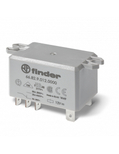 Relais de puissance 2NO 30A 230V AC patte de fixation Faston 250 AgSnO2 447674 FINDER 668282304300