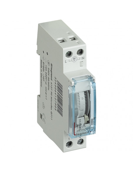 Interrupteur Horaire Analogique Manuel 1 Module LEGRAND 412790