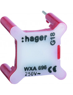 Voyant pour interrupteur gallery 230V rouge HAGER WXA691 2