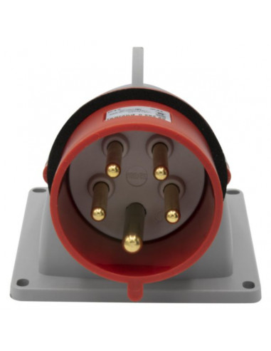 Fiche inclinée saillie P17 IP44 32A de 380V à 415V 3P+N+T LEGRAND 058289