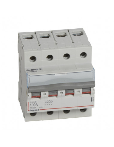 DX3 INTERRUPTEUR SECTIONNEUR TETRAPOLAIRE 100A LEGRAND 406489