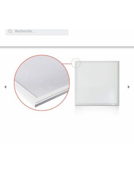 GALAXIE Plafonnier LED 230V 595x595mm 36 Watt Blanc 4000K Prismatique MIIDEX VISION-EL 77709