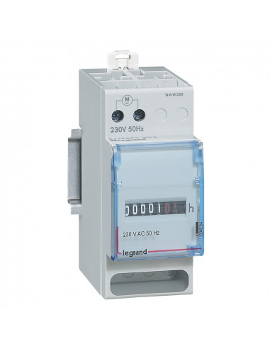 Compteur horaire totalisateur modulaire affichage numérique 230V 50Hz 2 modules LEGRAND 004694