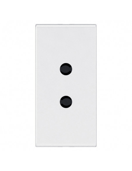 Prise de courant 2 Pôles TBT 3A 15W Mosaic 1 module avec connexion par bornes à vis blanc antimicrobien LEGRAND 077150