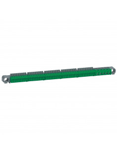 Bornier de répartition IP2X terre 5 connexions 6mm² à 25mm² vert longueur 332mm LEGRAND 405057